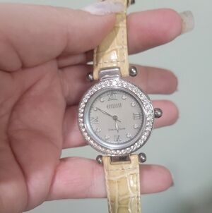 ECCLISSI 925 STERLING SILVER WATCH. VTG EXCELLENT Original Ecclissi Leather Band
